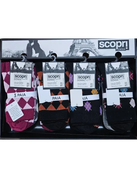 Calcetin Sra Fantasia Algodon Calido